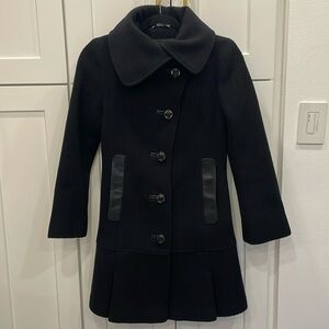 Mackage Wool Blend Black Peacoat Size XS